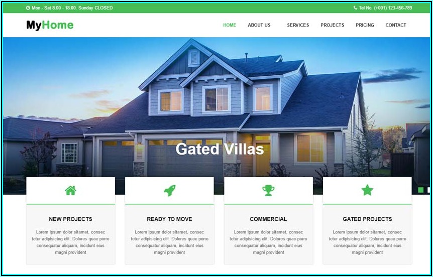 Free Download Real Estate Website Templates In Html