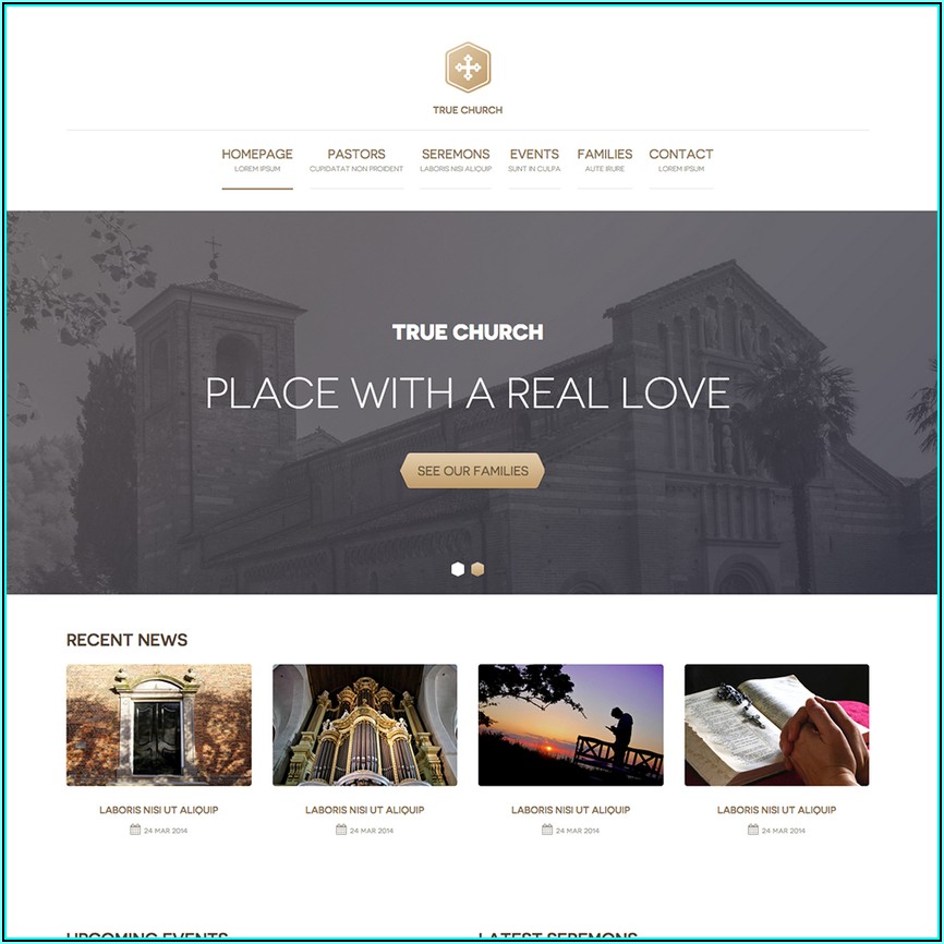 Free Html Templates For Church Websites