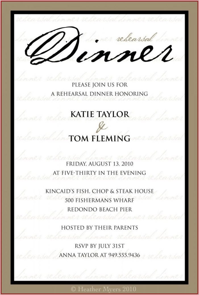 Formal Dinner Invitation Template 9