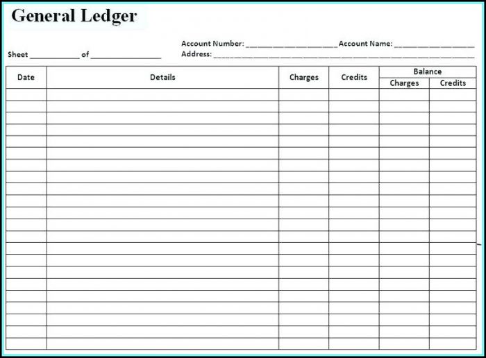General Ledger Accounting Access Database Template - Template 1 ...